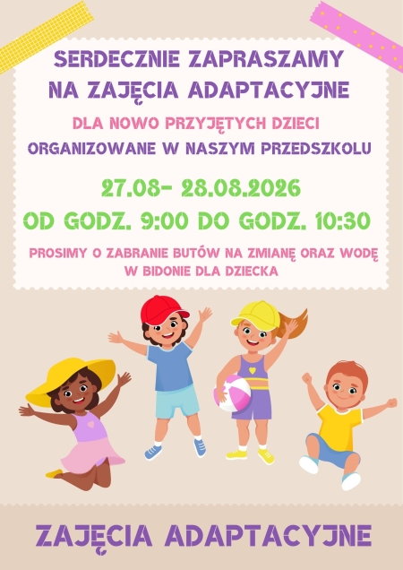 ZAJĘCIA ADAPTACYJNE