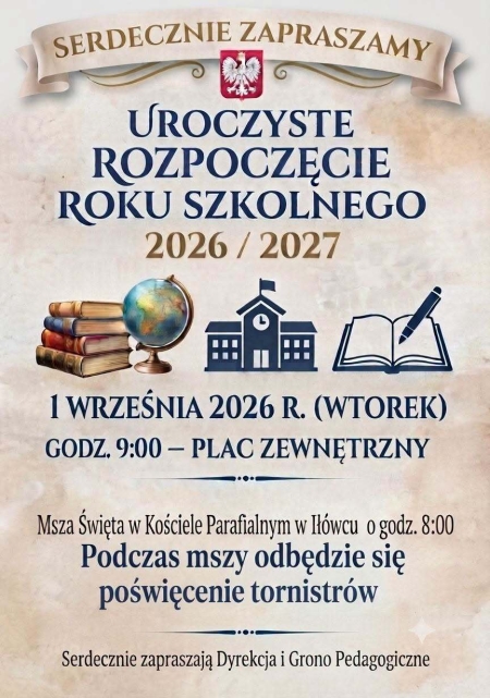 Rozpoczęcie Roku Szkolnego 2026/2027