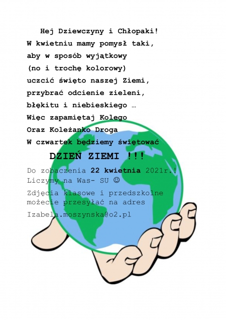 DZIEŃ ZIEMI 22 kwietnia 2021